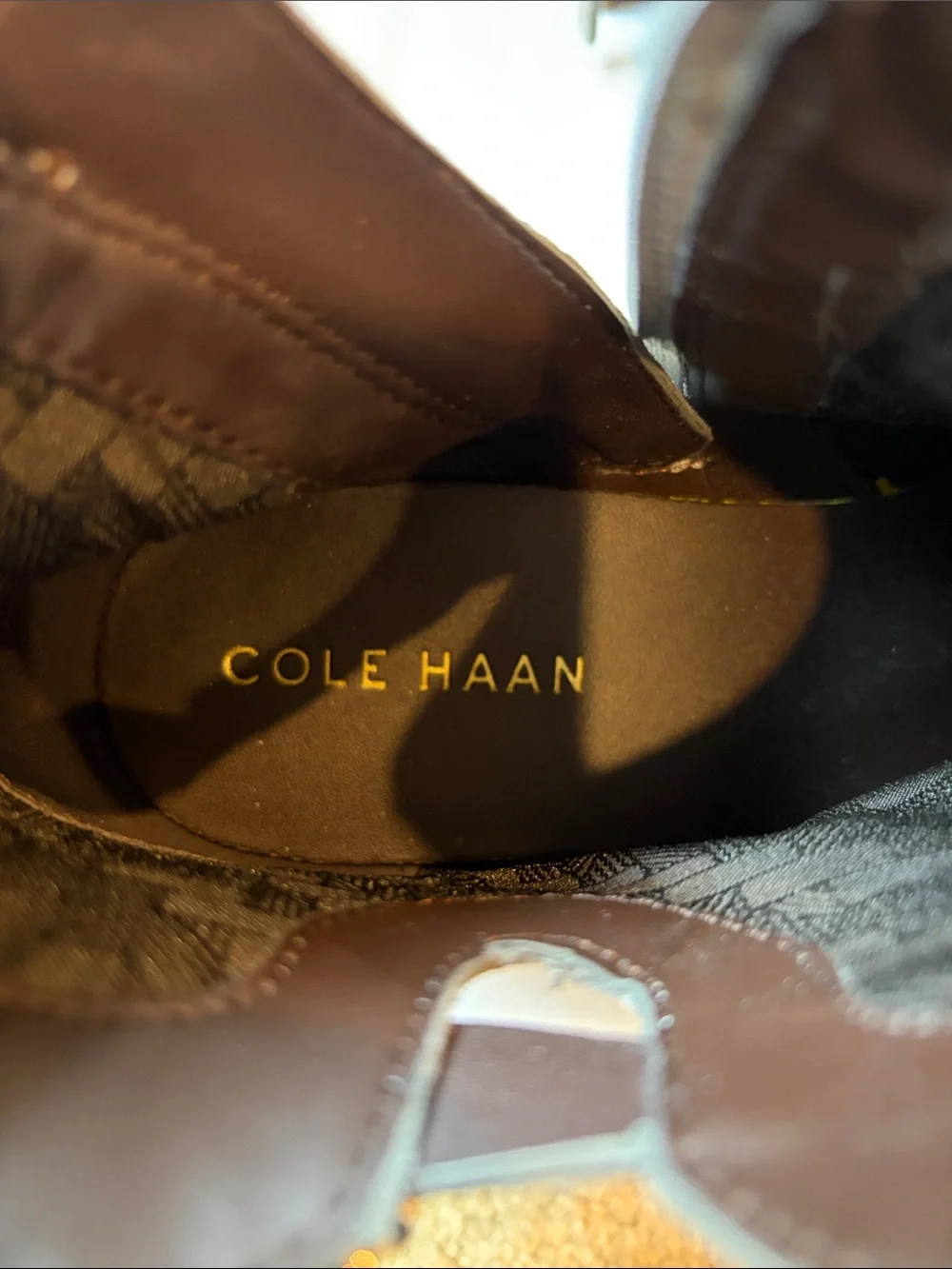 Cole Haan Light Gray Suede Ankle Booties with Side Zip